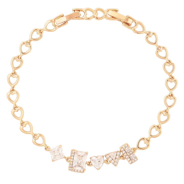 Браслет Xuping Позолота 18K Декоративный узор с кристаллами размер с доп. замком 17,19см х 5-8мм фото №18 Браслет Xuping Позолота 18K Декоративный узор с кристаллами размер с доп. замком 17,19см х 5-8мм фото №18