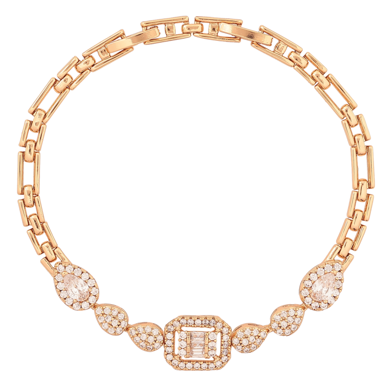 Браслет Xuping Позолота 18K Узор с инкрустацией кристаллами размер с доп. замком 17.5,19.5см х 4-10мм фото №1 Браслет Xuping Позолота 18K Узор с инкрустацией кристаллами размер с доп. замком 17.5,19.5см х 4-10мм фото №1