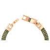 Браслет Xuping Позолота 18K Зеленые кристаллы в три ряда размер с доп. замком 17,19см х 6мм фото №2 Браслет Xuping Позолота 18K Зеленые кристаллы в три ряда размер с доп. замком 17,19см х 6мм фото №2