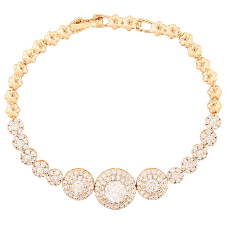 Браслет Xuping Позолота 18K Инкрустация кристаллами размер 19,5см х 5-14мм фото №18 Браслет Xuping Позолота 18K Инкрустация кристаллами размер 19,5см х 5-14мм фото №18