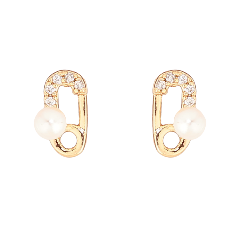 Серьги Xuping Позолота 18K пусеты Булавки с жемчужинами фото №1