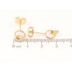 Сережки Xuping Позолота 18K пусети «Колечка» фото №2