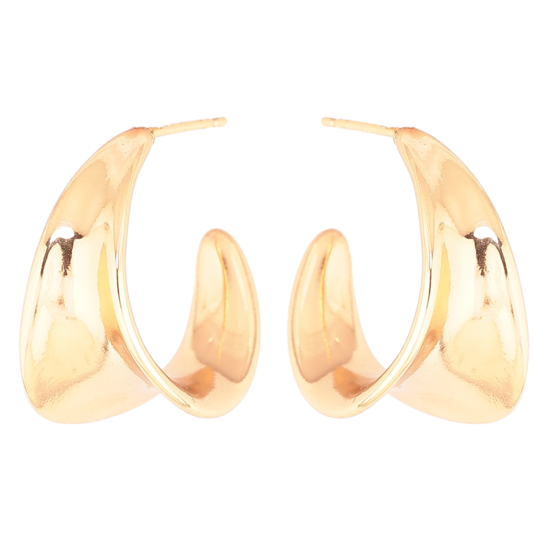 Серьги Xuping Позолота 18K пусеты Декоративные дуги фото №1