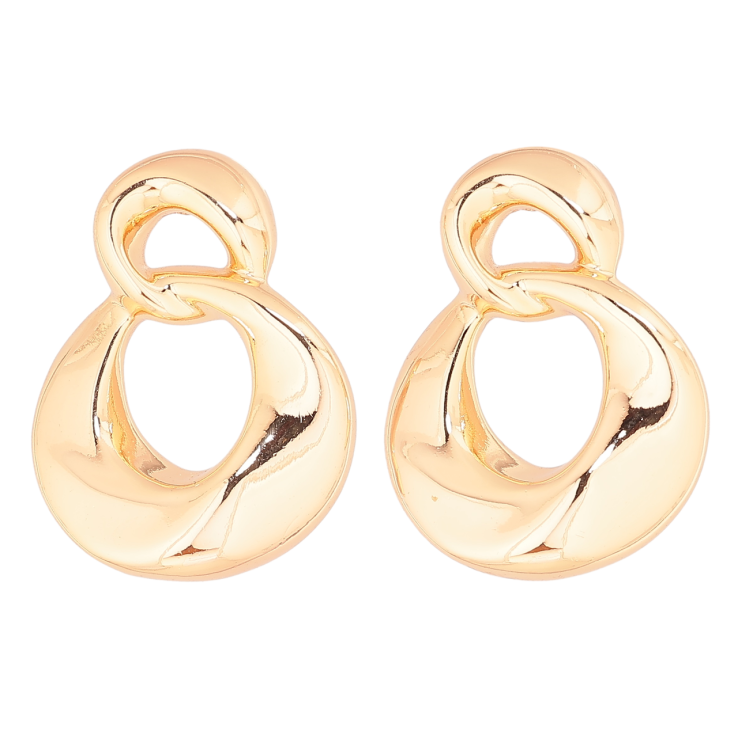 Сережки Xuping Позолота 18K пусети «Декоративні кільця» фото №8 Сережки Xuping Позолота 18K пусети «Декоративні кільця» фото №8