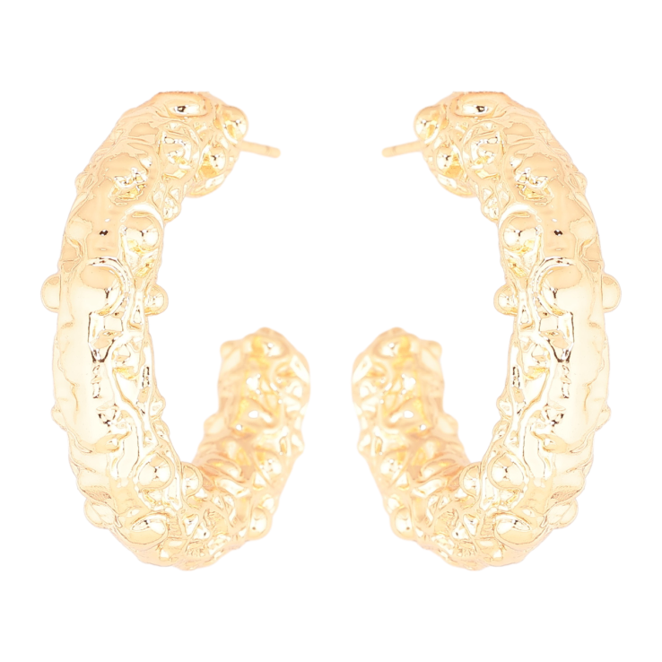 Сережки Xuping Позолота 18K пусети «Декоративні об'ємні дуги» фото №7 Сережки Xuping Позолота 18K пусети «Декоративні об'ємні дуги» фото №7