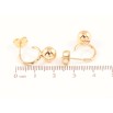 Сережки Xuping Позолота 18K пусети «Дуги з кульками» фото №2