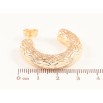 Сережки Xuping Позолота 18K пусети «Об'ємні дуги з візерунком» фото №2