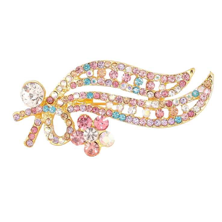 Брошь Веточка с разноцветными стразами фото №22 Брошь Веточка с разноцветными стразами фото №22