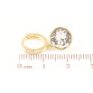 Сережки Xuping колір 14К з кристалами Swarovski підвіски на колечках «Кристали Clear» ø 10мм фото №2