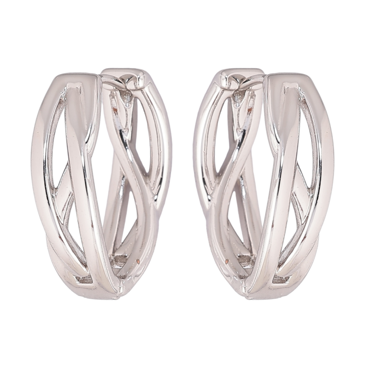 Серьги Xuping Родий колечки Декоративный узор фото №18 Серьги Xuping Родий колечки Декоративный узор фото №18