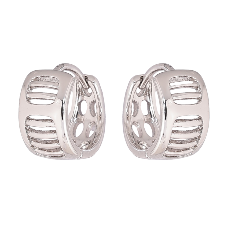 Серьги Xuping Родий колечки Декоративный узор фото №1 Серьги Xuping Родий колечки Декоративный узор фото №1