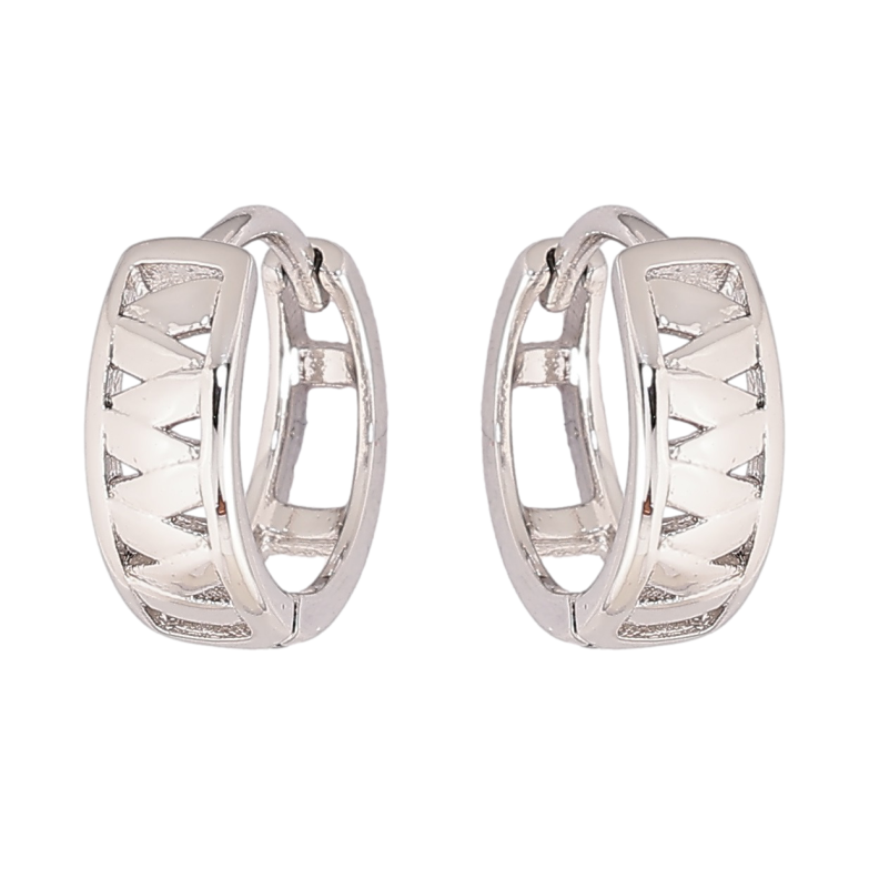 Серьги Xuping Родий колечки Декоративный узор фото №1 Серьги Xuping Родий колечки Декоративный узор фото №1