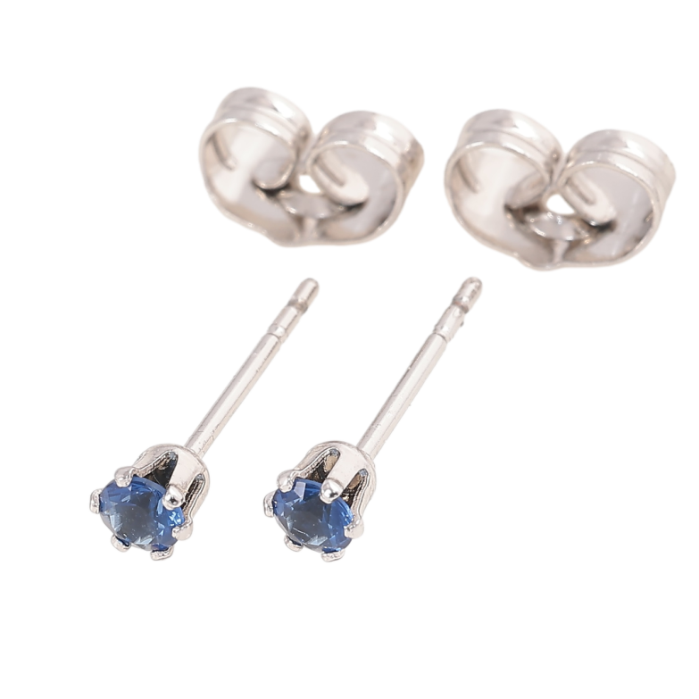 Серьги Xuping Родий пусеты Синие кристаллы в 6-ти крапановой оправе ø 3мм фото №2 Серьги Xuping Родий пусеты Синие кристаллы в 6-ти крапановой оправе ø 3мм фото №2