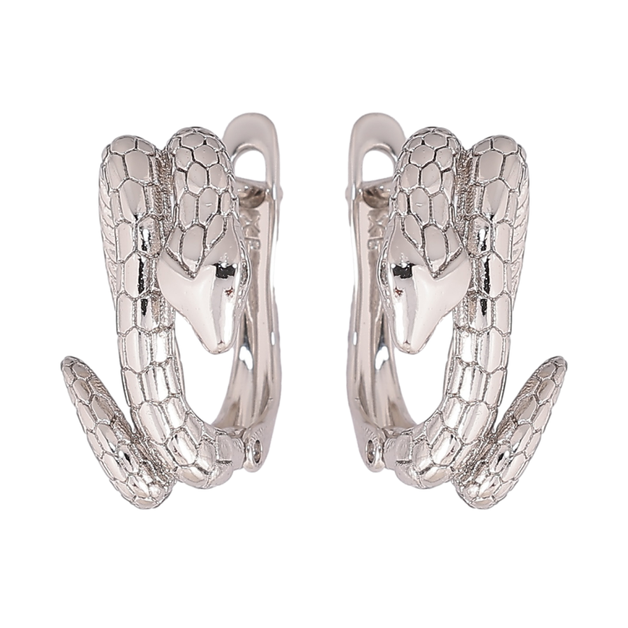 Сережки Xuping Родій англійський замок Змії фото №1