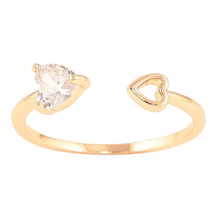 Каблучка Xuping Позолота 18K «Сердечки» фото №21