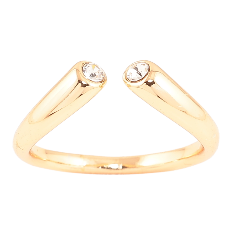 Каблучка Xuping Позолота 18K «Візерунок з кристалами» фото №1 Каблучка Xuping Позолота 18K «Візерунок з кристалами» фото №1