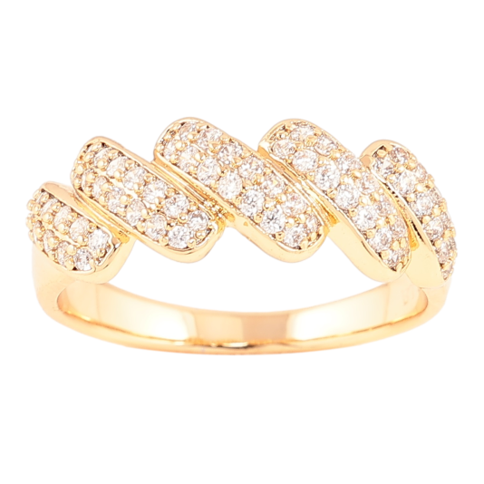 Кольцо Xuping Позолота 18K Инкрустация кристаллами фото №1