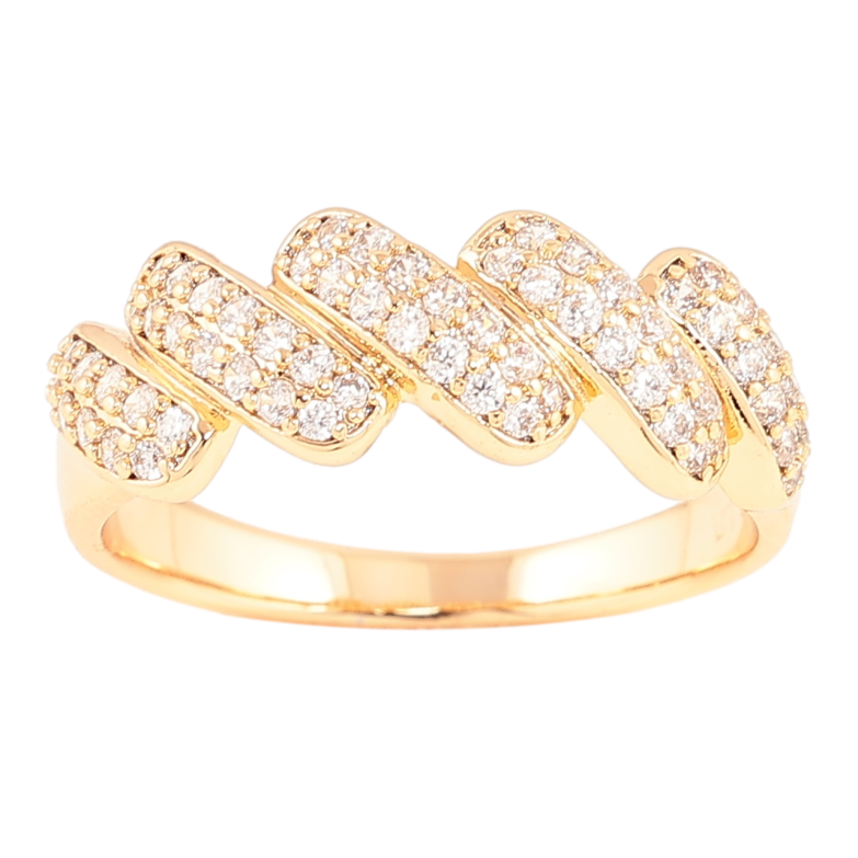 Кольцо Xuping Позолота 18K Инкрустация кристаллами фото №1