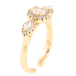Кольцо Xuping Позолота 18K Узор с кристаллами фото №2 Кольцо Xuping Позолота 18K Узор с кристаллами фото №2