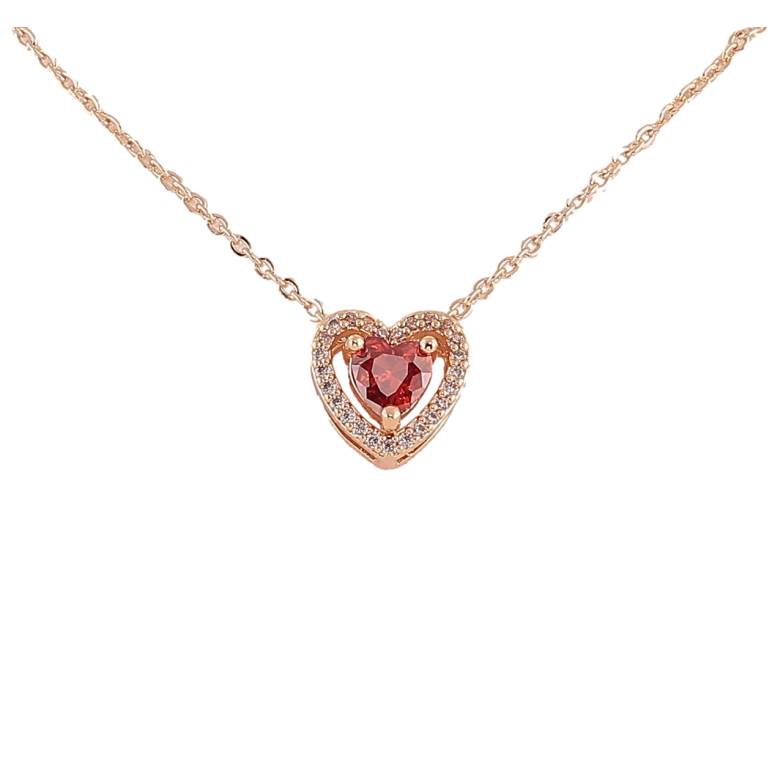 Підвіска на ланцюжку Xuping Позолота 18K «Кришталеве сердечко з червоним кристалом» довжина 46,51см х 1.5мм фото №1 Підвіска на ланцюжку Xuping Позолота 18K «Кришталеве сердечко з червоним кристалом» довжина 46,51см х 1.5мм фото №1