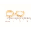 Сережки Xuping Позолота 18K колечка Класика, шир. 3мм ø 14мм фото №2