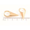 Сережки Xuping Позолота 18K колечка «Декоративні» фото №2
