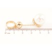 Серьги Xuping Позолота 18K подвески на колечках Жемчужные подвески фото №2 Серьги Xuping Позолота 18K подвески на колечках Жемчужные подвески фото №2