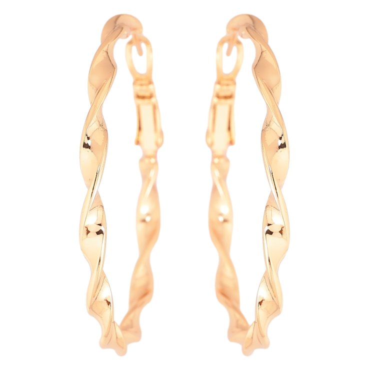 Серьги Xuping Позолота 18K кольца (конго) Декоративный узор ø 4см фото №17 Серьги Xuping Позолота 18K кольца (конго) Декоративный узор ø 4см фото №17