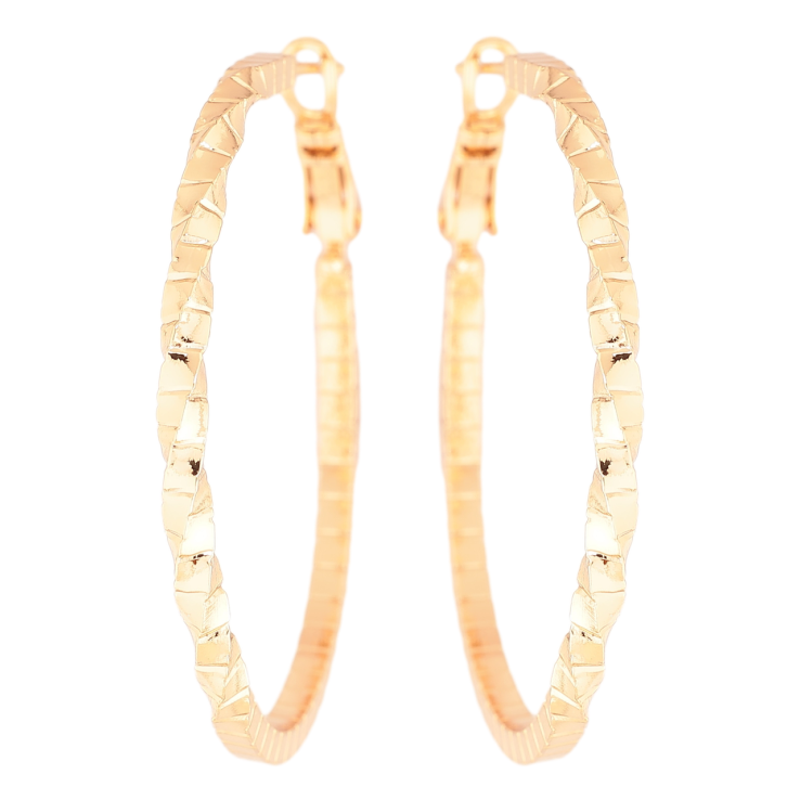 Серьги Xuping Позолота 18K кольца (конго) Декоративный узор ø 4см фото №18 Серьги Xuping Позолота 18K кольца (конго) Декоративный узор ø 4см фото №18