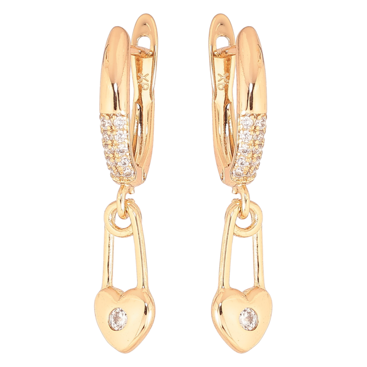 Серьги Xuping Позолота 18K английский замок Булавки-сердечки фото №9 Серьги Xuping Позолота 18K английский замок Булавки-сердечки фото №9