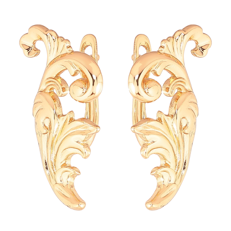 Серьги Xuping Позолота 18K английский замок Вензеля фото №1