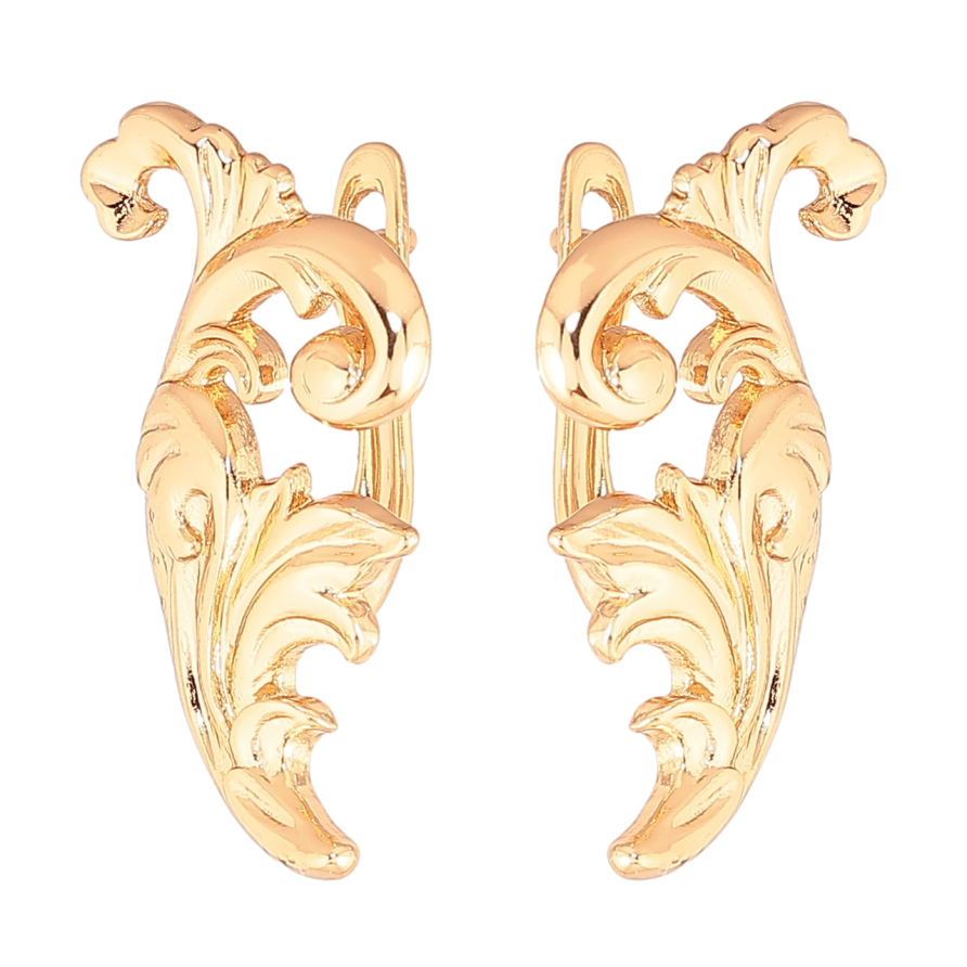 Серьги Xuping Позолота 18K английский замок Вензеля фото №1