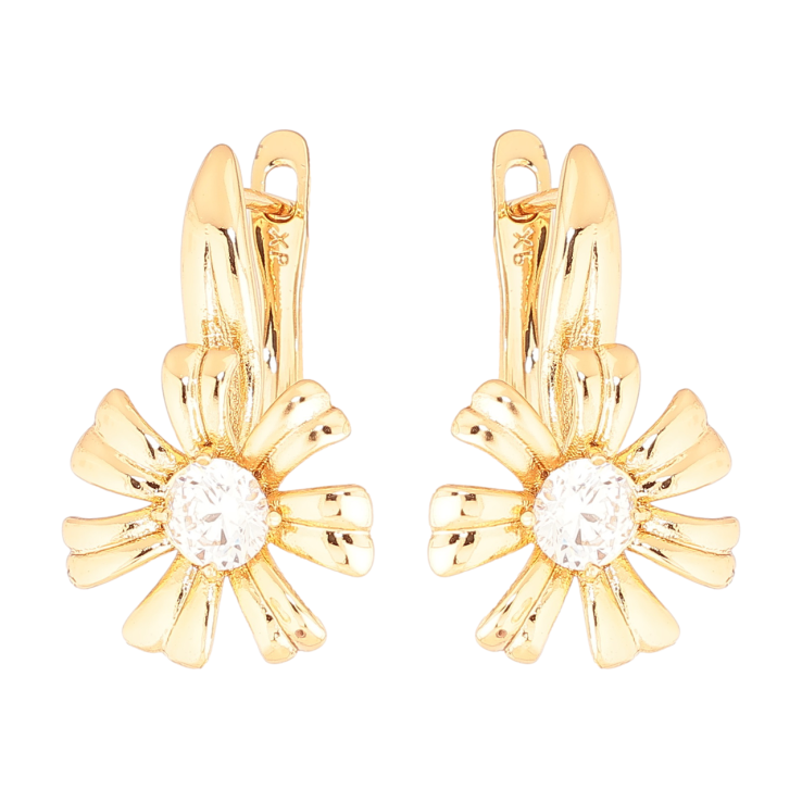 Серьги Xuping Позолота 18K английский замок Цветочки фото №25