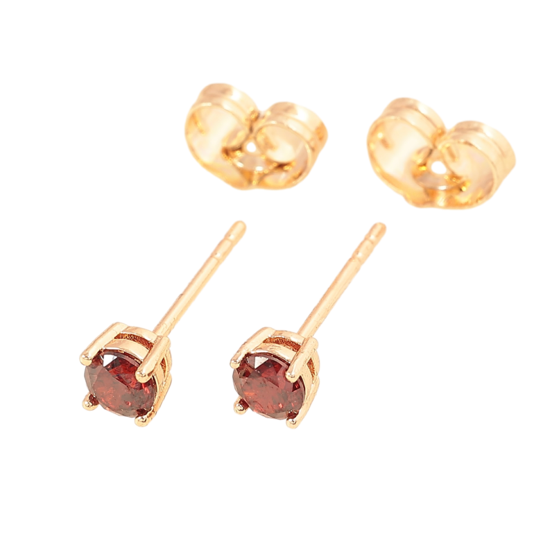 Сережки Xuping M&L Колір 18K пусети «Червоні кристали в 4-х крапановій оправі» ø 4мм фото №2 Сережки Xuping M&L Колір 18K пусети «Червоні кристали в 4-х крапановій оправі» ø 4мм фото №2