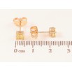 Сережки Xuping M&L Колір 18K пусети «Жовті кристали в 4-х крапановій оправі» 4х4мм фото №2