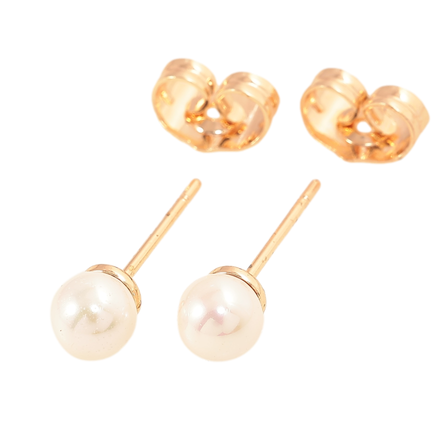 Сережки Xuping M&L Колір 18K пусети «Перлини» ø 5мм фото №1