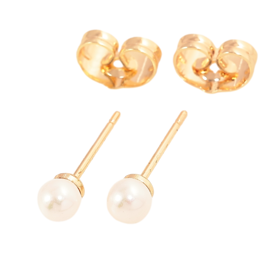 Сережки Xuping M&L Колір 18K пусети «Перлини» ø 4мм фото №1