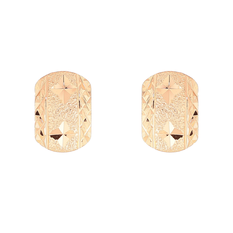 Сережки Xuping M&L Колір 18K пусети «Декоративний візерунок насічками» фото №1 Сережки Xuping M&L Колір 18K пусети «Декоративний візерунок насічками» фото №1