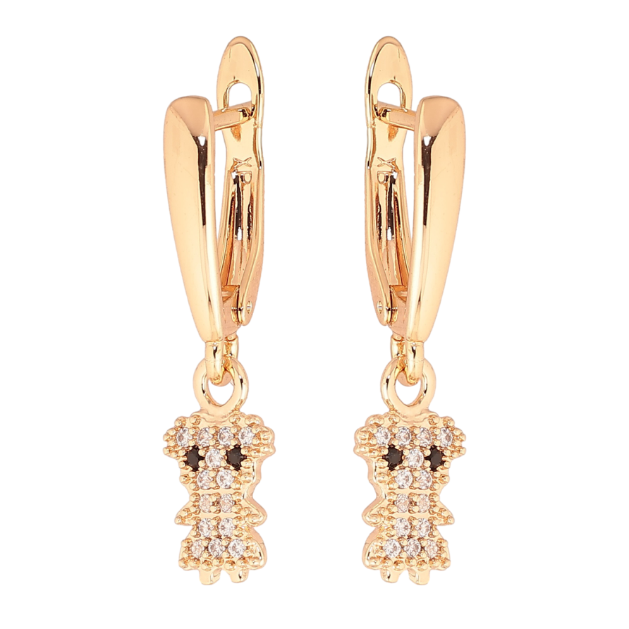 Серьги Xuping M&L Цвет 18K английский замок Подвески с инкрустацией кристаллами фото №1 Серьги Xuping M&L Цвет 18K английский замок Подвески с инкрустацией кристаллами фото №1