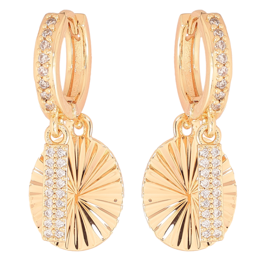 Сережки Xuping M&L Колір 18K підвіски на колечках «Декоративні підвіски з кристалами» фото №1