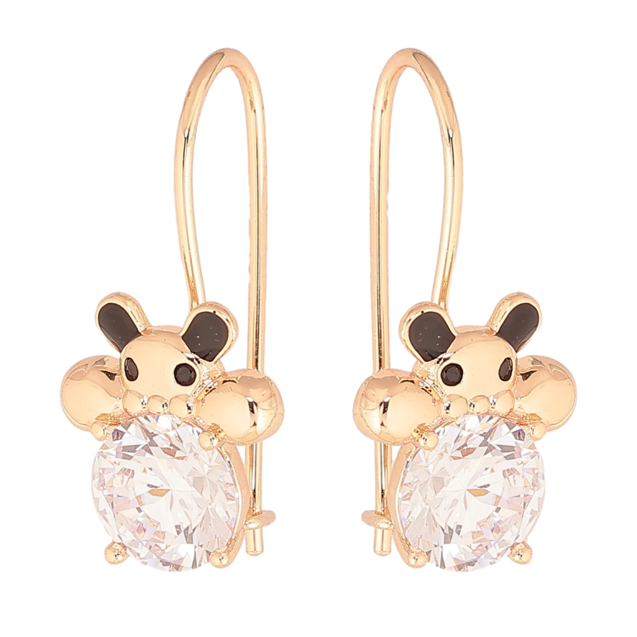 Сережки Xuping M&L Колір 18K французький замок «Хом'яки з кристалами» фото №1