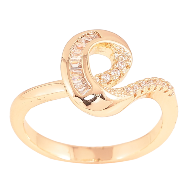 Каблучка Xuping M&L Колір 18К «Петелька з доріжками кристалів» фото №15 Каблучка Xuping M&L Колір 18К «Петелька з доріжками кристалів» фото №15