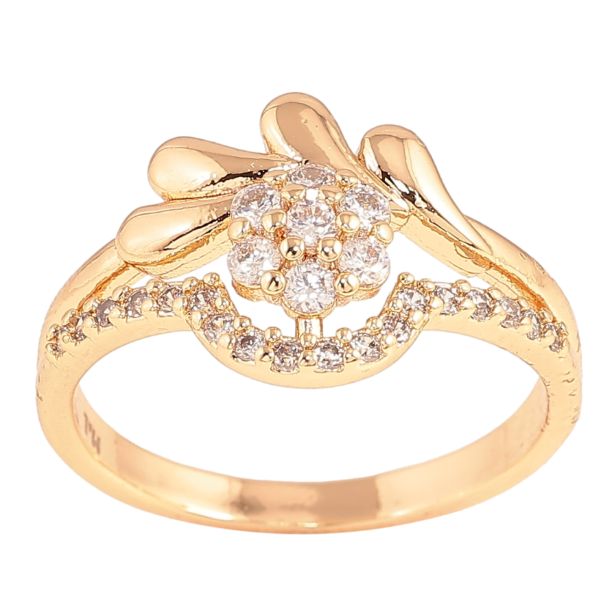 Кольцо Xuping M&L Цвет 18К Кристальный цветочек фото №1 Кольцо Xuping M&L Цвет 18К Кристальный цветочек фото №1