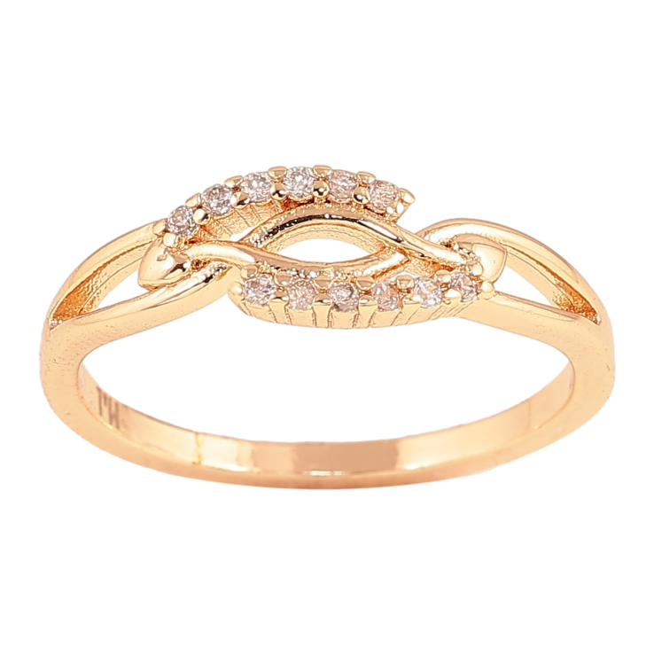 Каблучка Xuping M&L Колір 18К «Декоративний візерунок з кристалами» фото №18