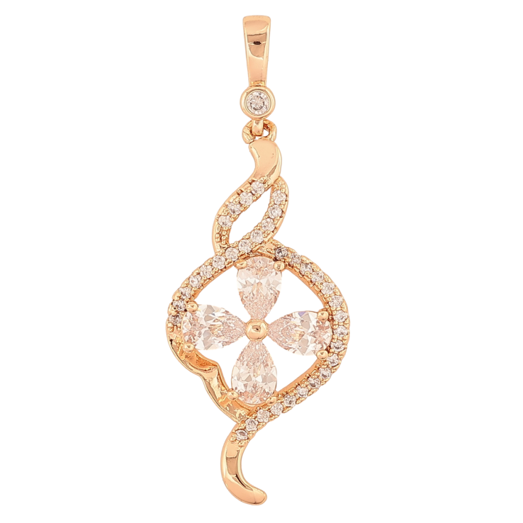 Кулон Xuping M&L Колір 18К «Декоративний візерунок з інкрустацією кристалами» для ланцюжка до 2мм фото №15 Кулон Xuping M&L Колір 18К «Декоративний візерунок з інкрустацією кристалами» для ланцюжка до 2мм фото №15