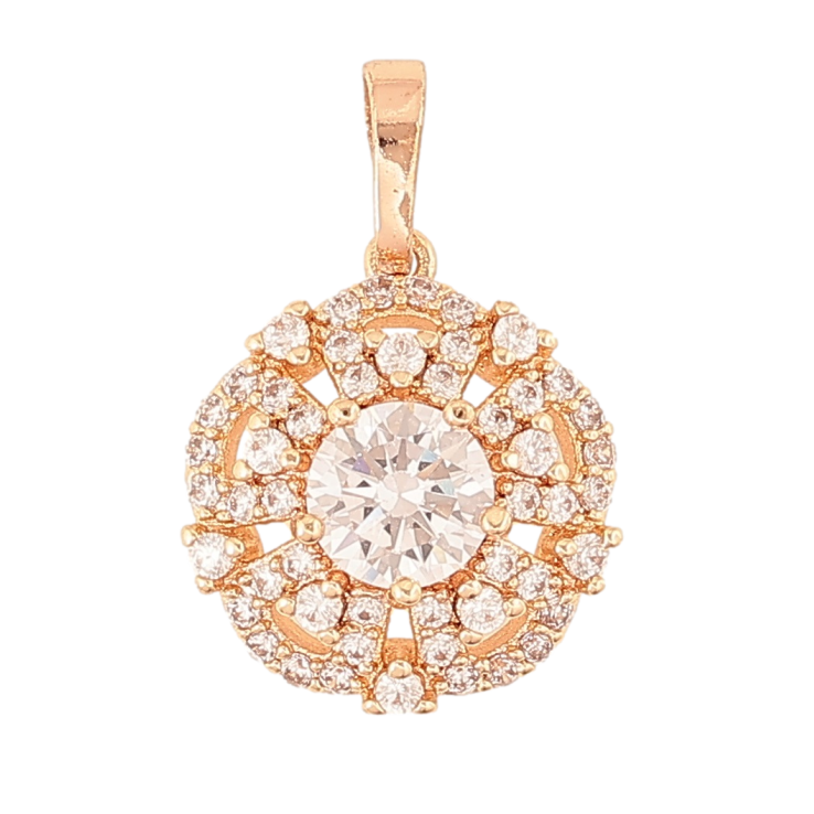 Кулон Xuping M&L Колір 18К «Квіточка з інкрустацією кристалами» для ланцюжка до 5мм фото №12 Кулон Xuping M&L Колір 18К «Квіточка з інкрустацією кристалами» для ланцюжка до 5мм фото №12