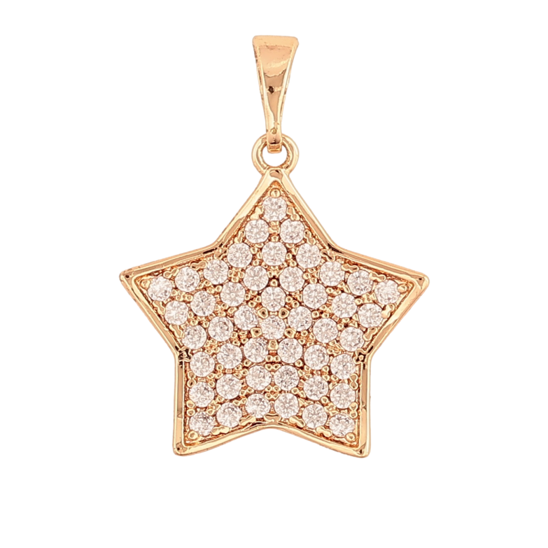 Кулон Xuping M&L Колір 18К «Зірка з інкрустацією кристалами» для ланцюжка до 5мм фото №9