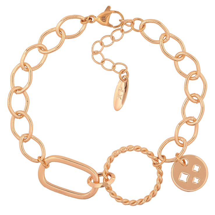 Браслет Xuping M&L Колір 18K «Ланцюжок зі вставками та підвіскою» довжина з дод.ланцюжком 18-21.5см х 8-20мм фото №21