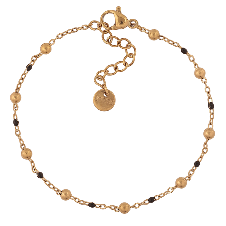 Браслет Xuping ТТМ Stainless Steel цвет 14К Цепочка с бусинами с доп.цеп 17-20см х 1-3мм фото №20 Браслет Xuping ТТМ Stainless Steel цвет 14К Цепочка с бусинами с доп.цеп 17-20см х 1-3мм фото №20