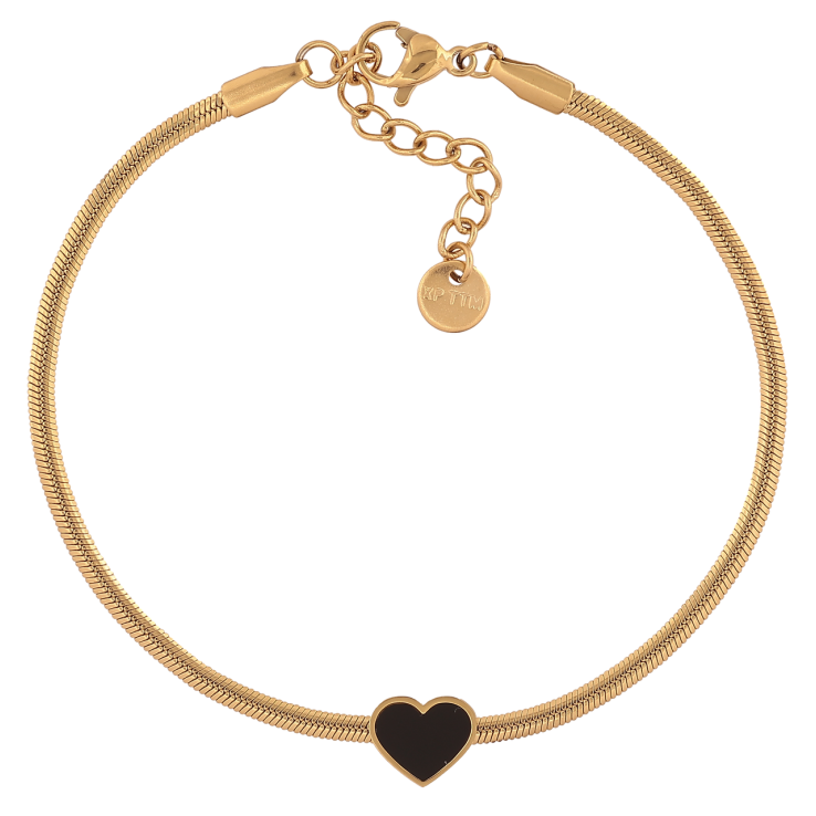 Браслет Xuping ТТМ Stainless Steel цвет 14К Цепочка Снейк с сердечком с доп.цеп 18-21см х 2мм фото №19 Браслет Xuping ТТМ Stainless Steel цвет 14К Цепочка Снейк с сердечком с доп.цеп 18-21см х 2мм фото №19